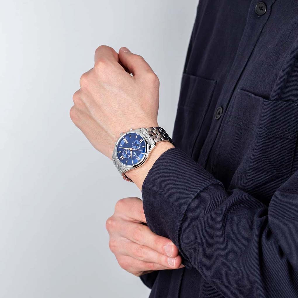 Orologio Cronografo Festina Timeless Cinturino Blu e Acciaio F6854/6