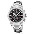 Orologio Cronografo Festina Timeless Nero e Acciaio F20704/3