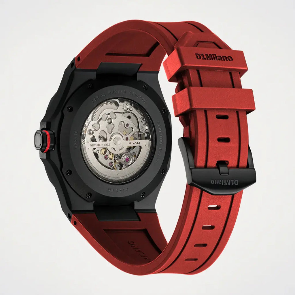 Orologio D1 Milano Crimson Core Skeleton 41,5 mm D1-SKRJ18