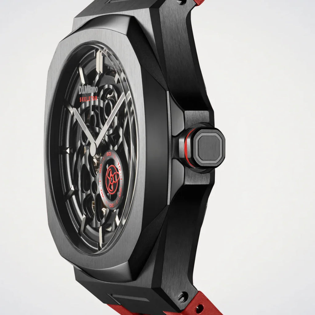 Orologio D1 Milano Crimson Core Skeleton 41,5 mm D1-SKRJ18