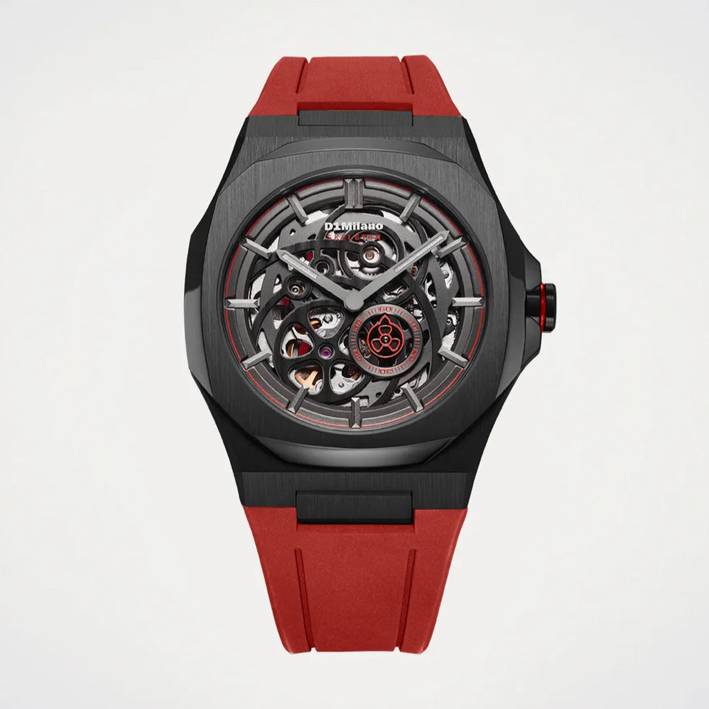Orologio D1 Milano Crimson Core Skeleton 41,5 mm D1-SKRJ18