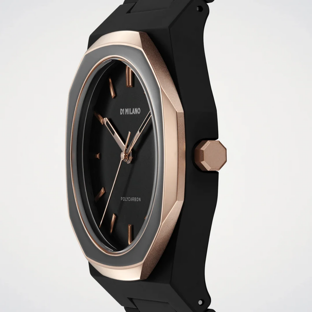 Orologio D1 Milano Black Mesh Polycarbon 40,5mm D1-PCBJ35