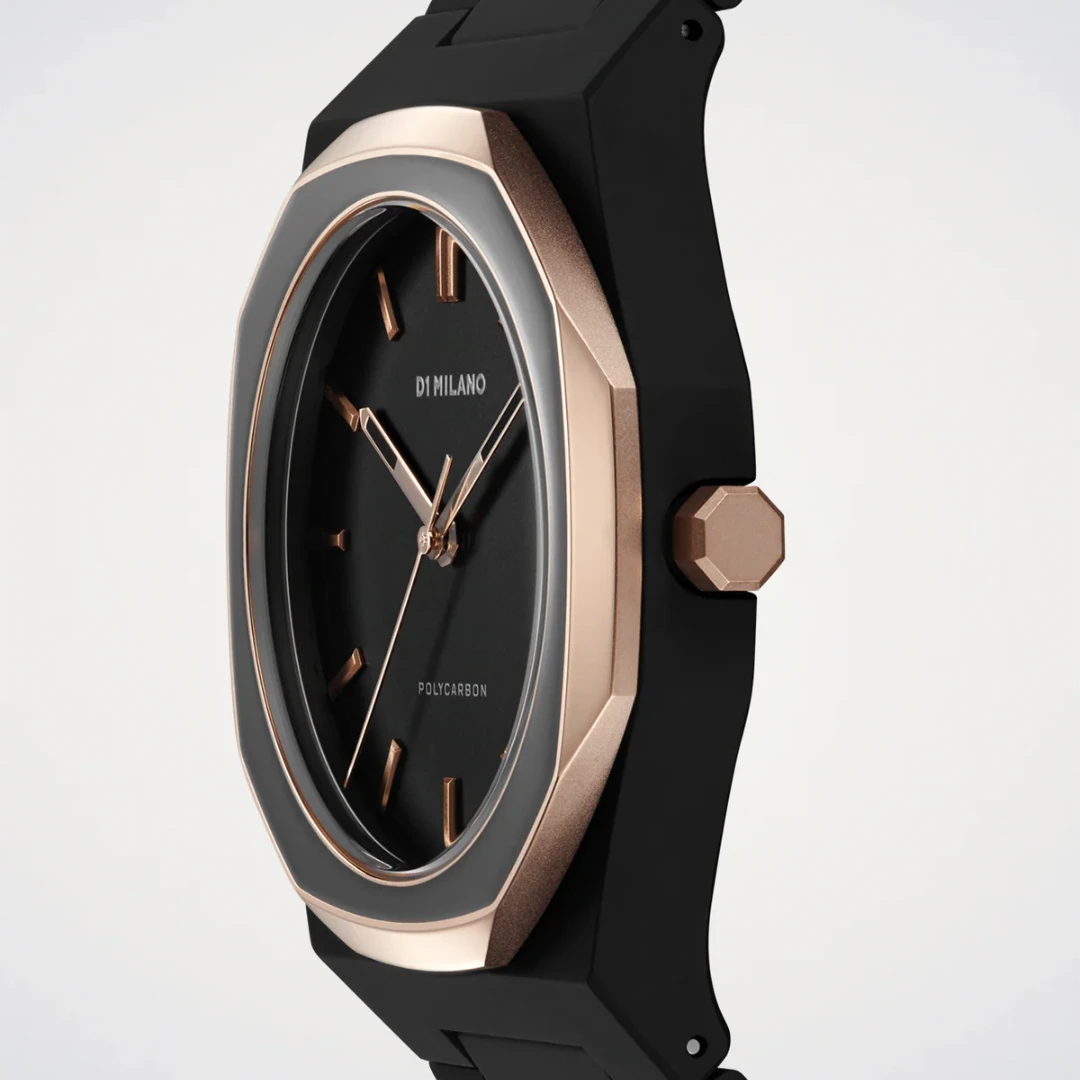 Orologio D1 Milano Black Mesh Polycarbon 40,5mm D1-PCBJ35