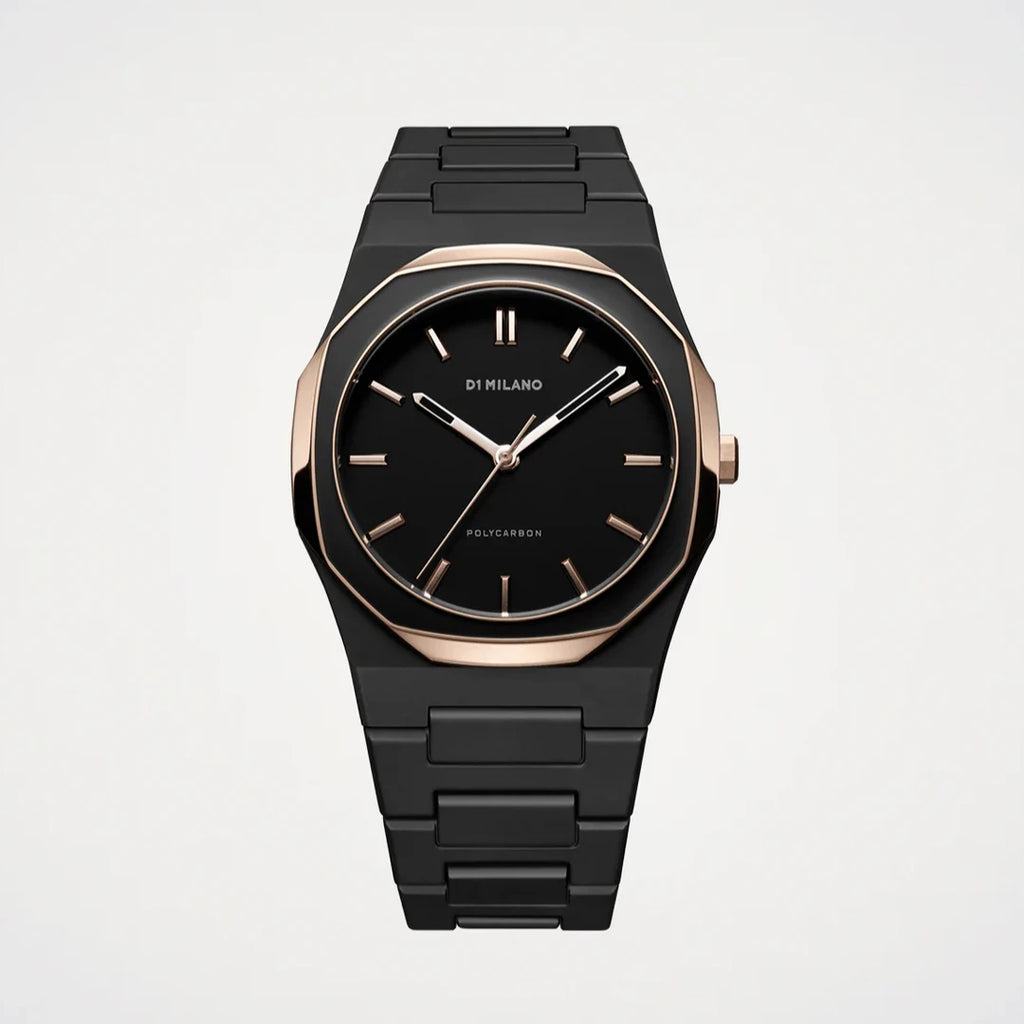 Orologio D1 Milano Black Mesh Polycarbon 40,5mm D1-PCBJ35