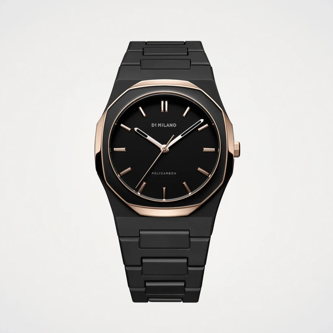 Orologio D1 Milano Black Mesh Polycarbon 40,5mm D1-PCBJ35