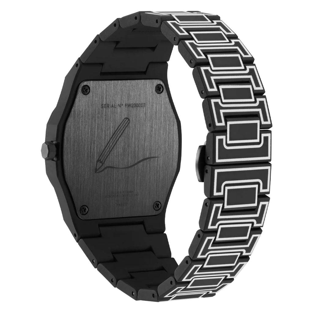 Orologio D1 Milano Polycarbon Black Sketch D1-PCBJ33
