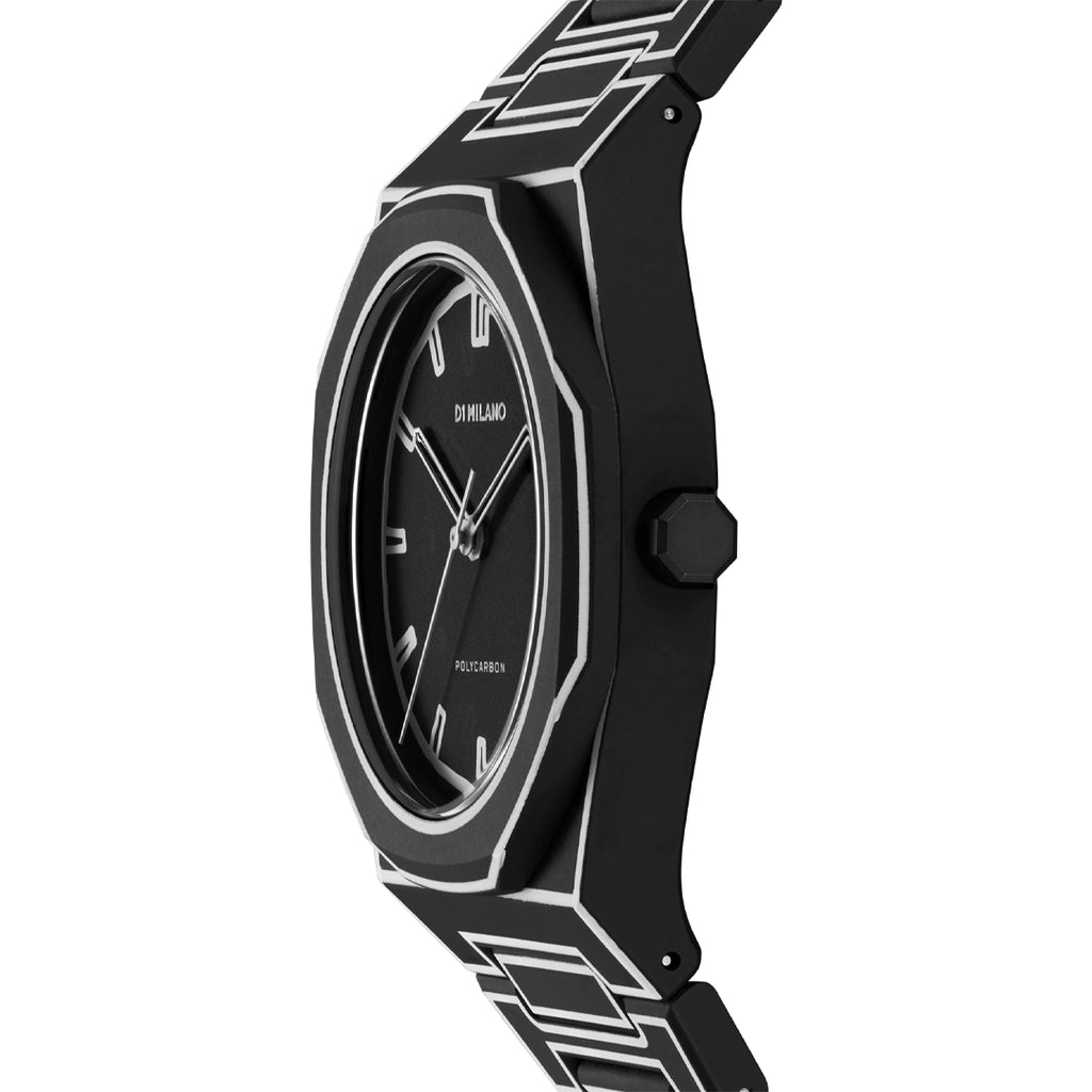 Orologio D1 Milano Polycarbon Black Sketch D1-PCBJ33