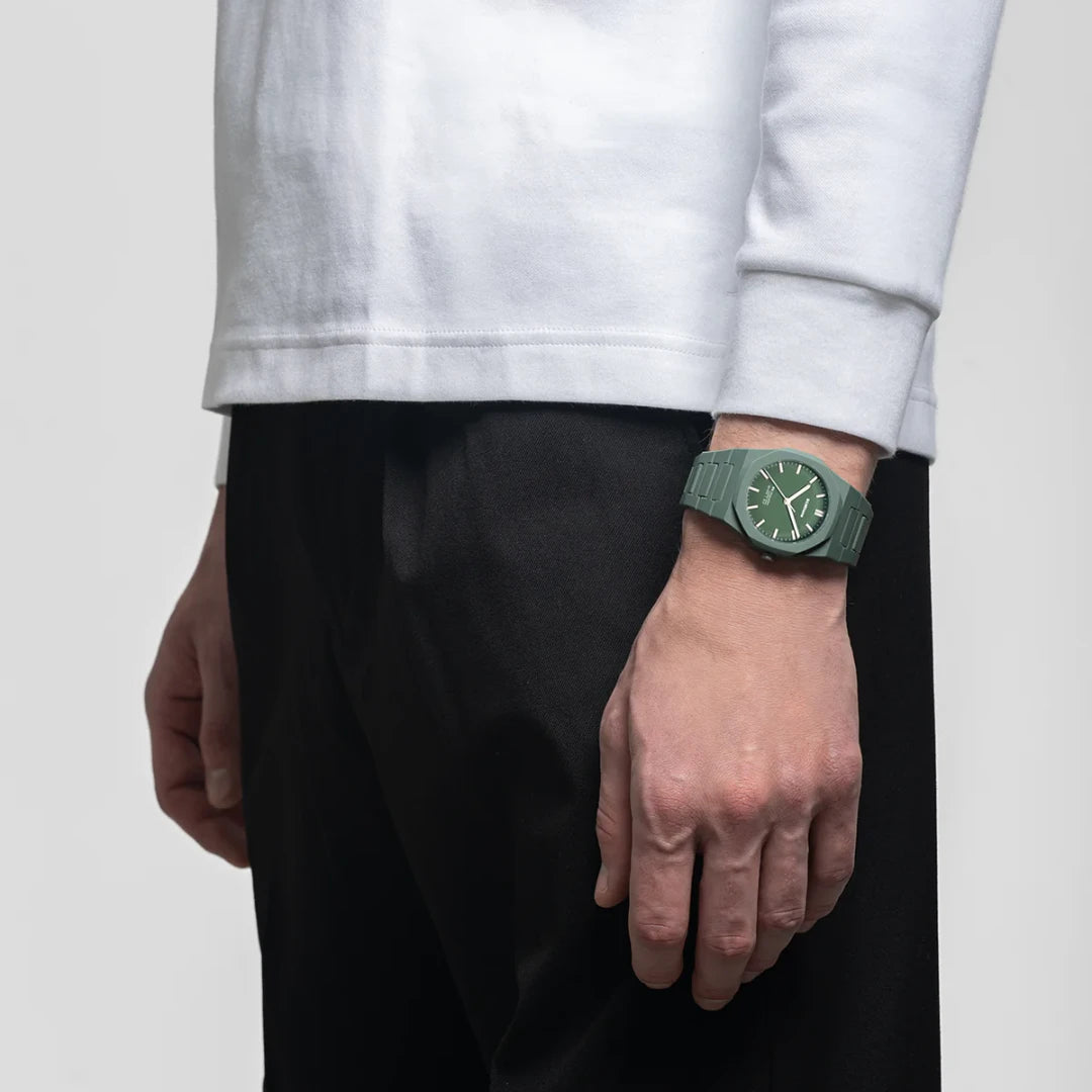 Orologio D1 Milano Eredità verde Polycarbon 40,5mm D1-PCBJ42