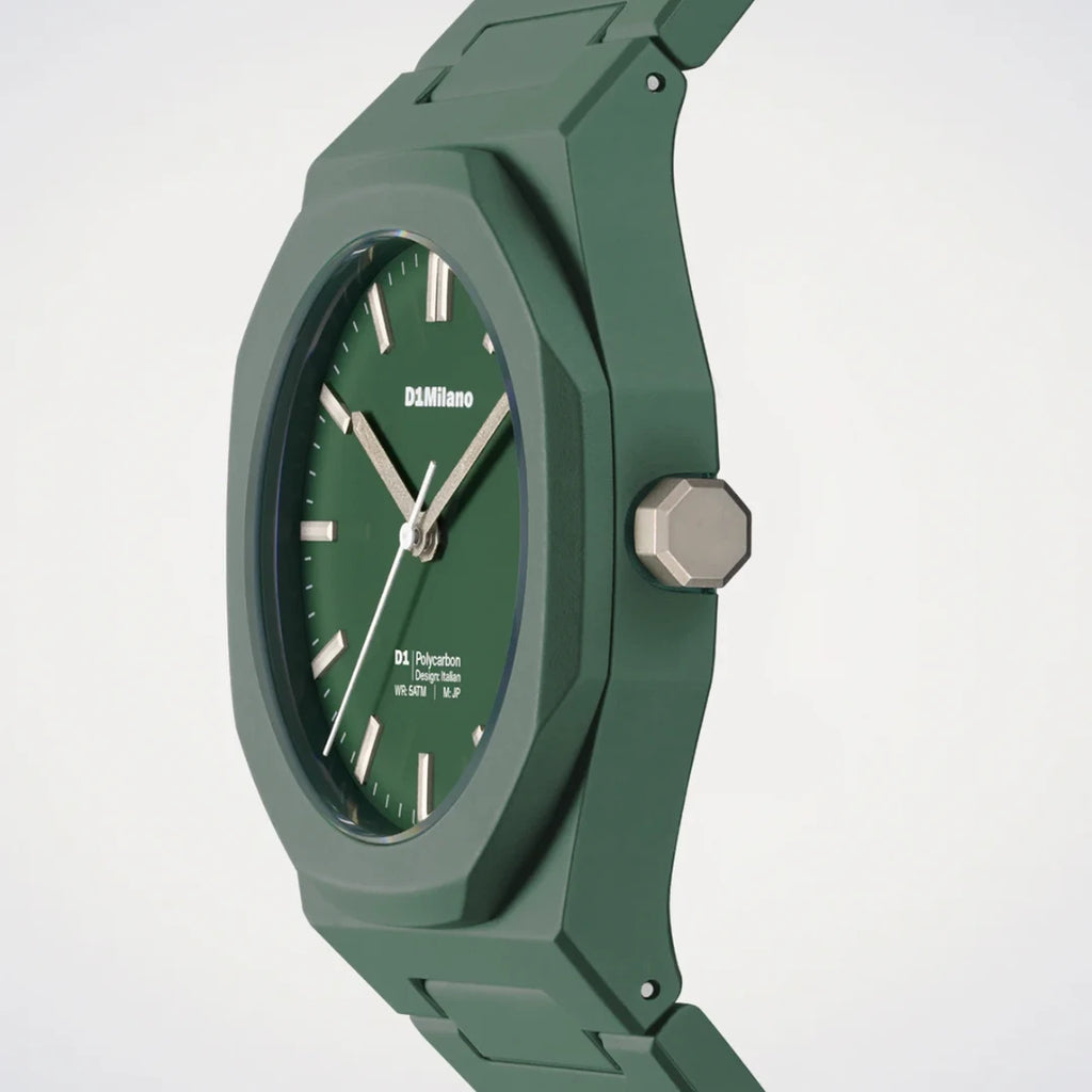 Orologio D1 Milano Eredità verde Polycarbon 40,5mm D1-PCBJ42