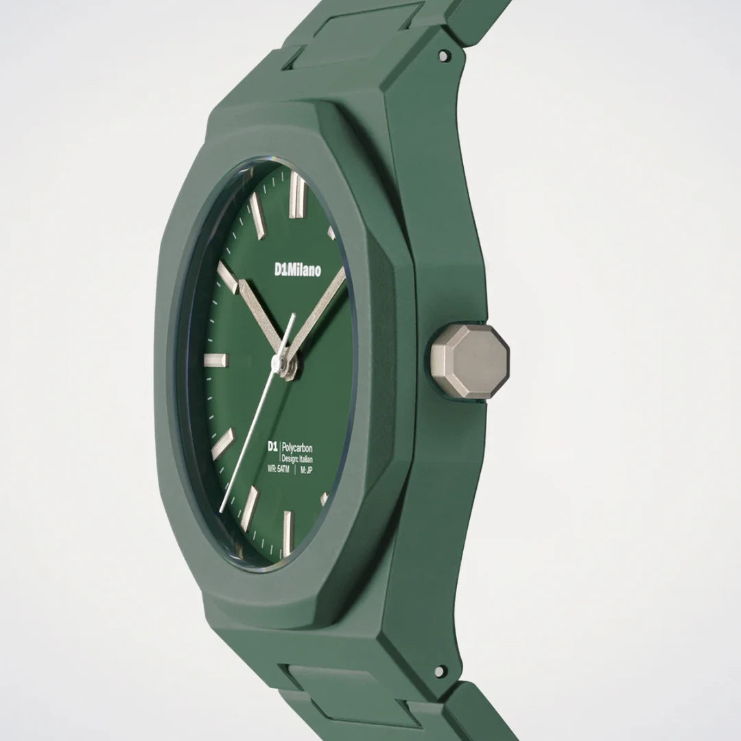 Orologio D1 Milano Eredità verde Polycarbon 40,5mm D1-PCBJ42