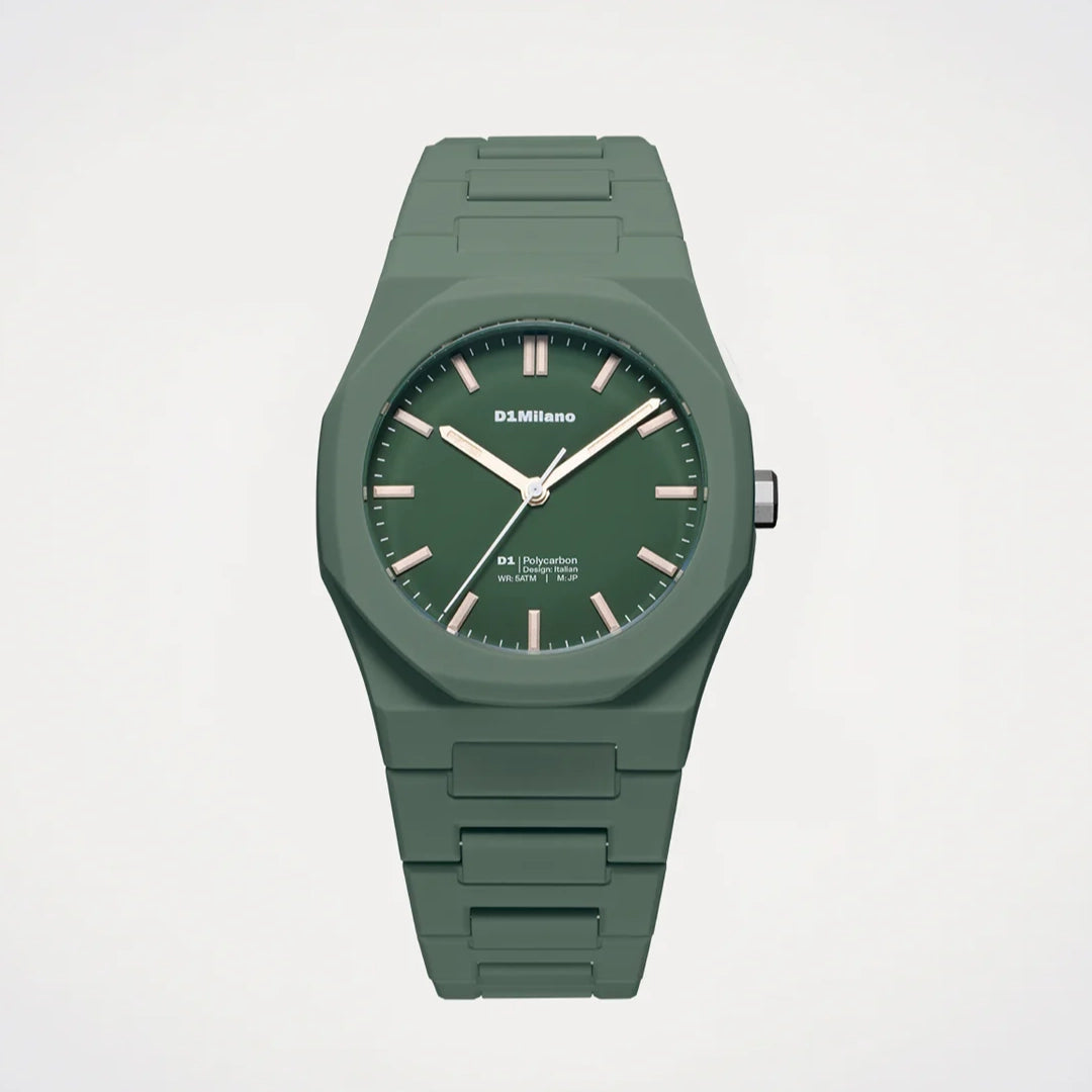 Orologio D1 Milano Eredità verde Polycarbon 40,5mm D1-PCBJ42