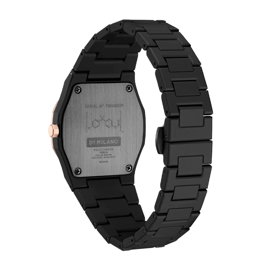 Orologio D1 Milano Polycarbon Gold Mesh D1-PCBU14