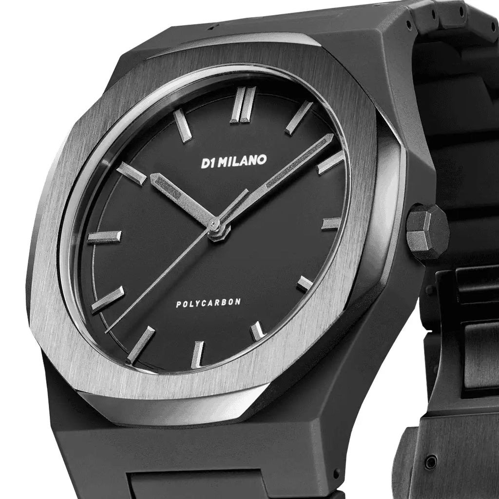Orologio D1 Milano Polycarbon Space Grey Black D1-PCBJ13