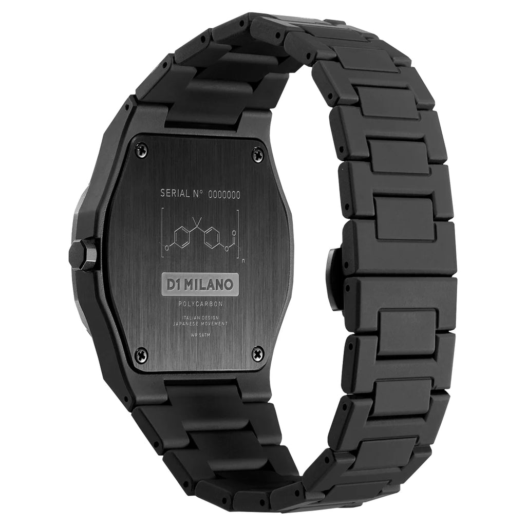 Orologio D1 Milano Polycarbon Space Grey Black D1-PCBJ13