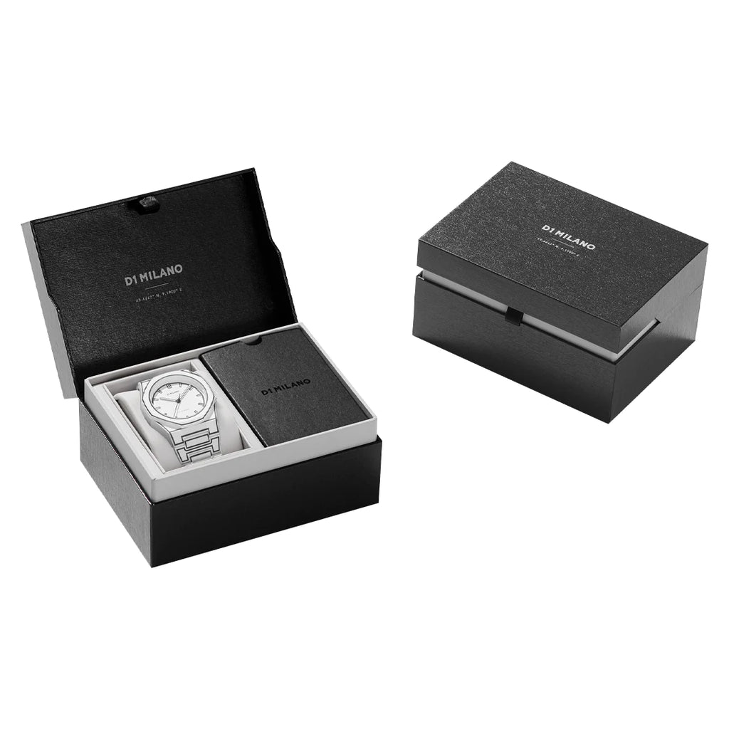 Orologio D1 Milano Polycarbon White Sketch D1-PCBJ34