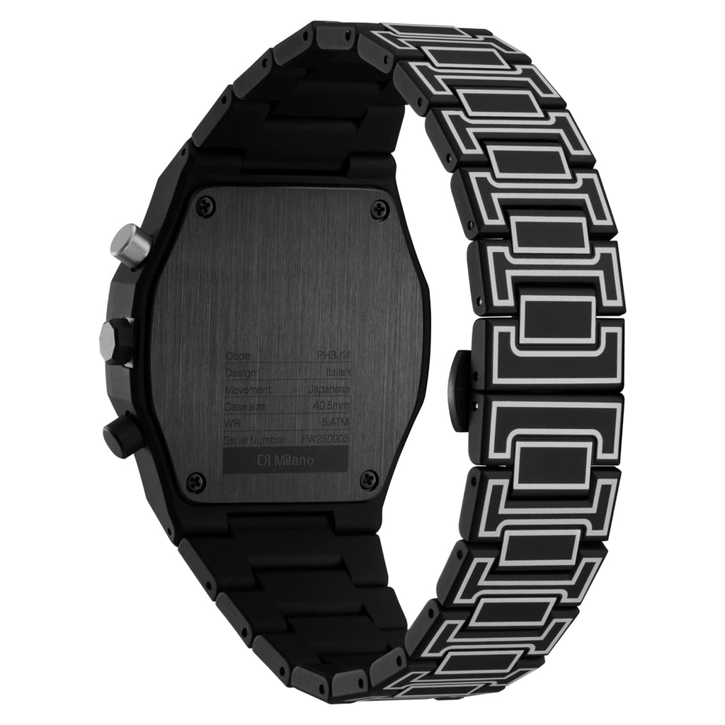 Orologio D1 Milano Polychrono Black Sketch D1-PHBJ14
