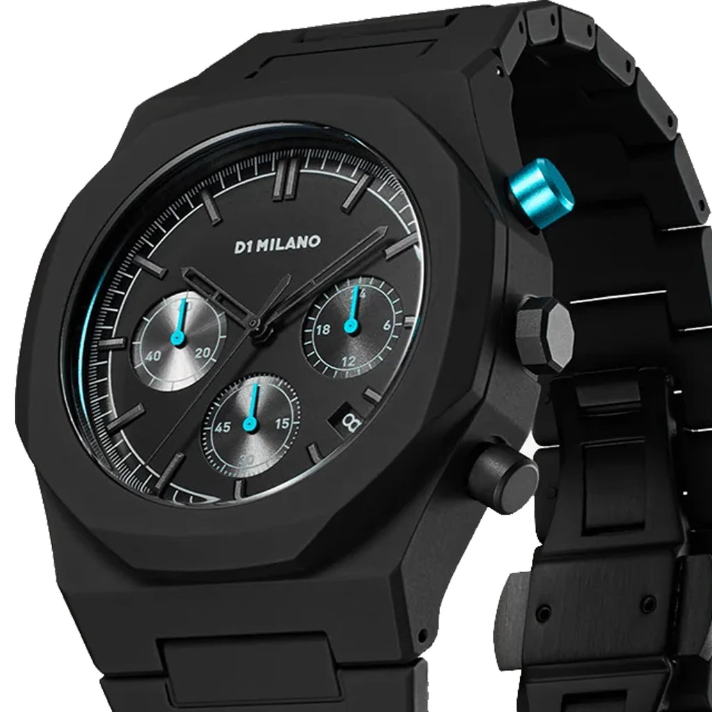 Orologio D1 Milano Polychrono Charcoal Black D1-PHBJ07