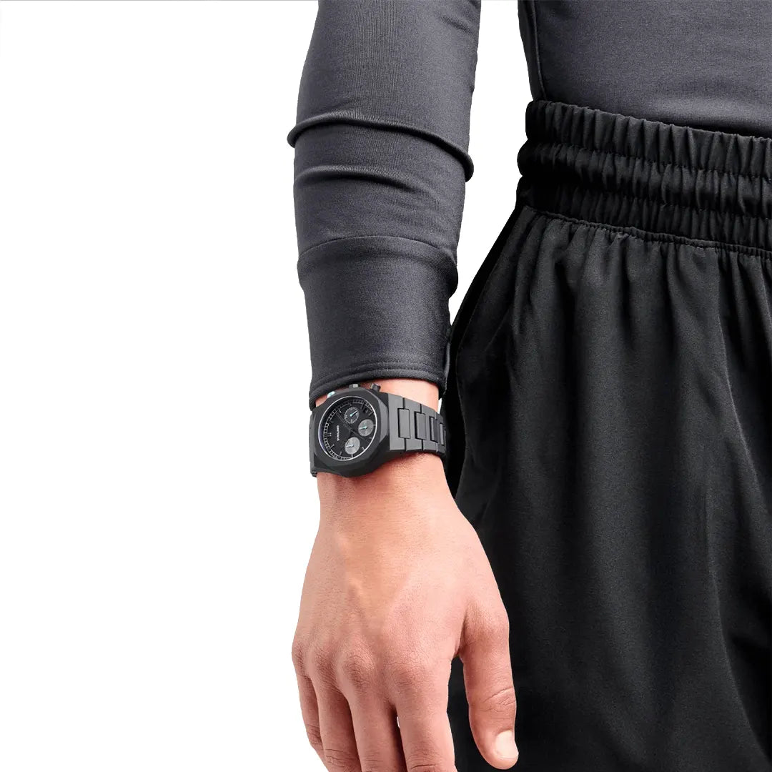 Orologio D1 Milano Polychrono Charcoal Black D1-PHBJ07