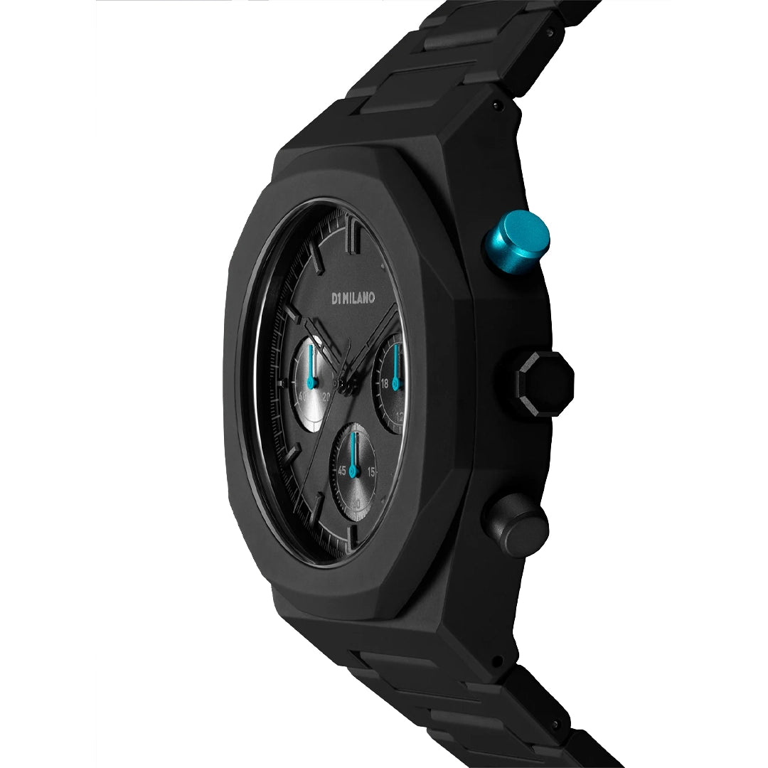 Orologio D1 Milano Polychrono Charcoal Black D1-PHBJ07