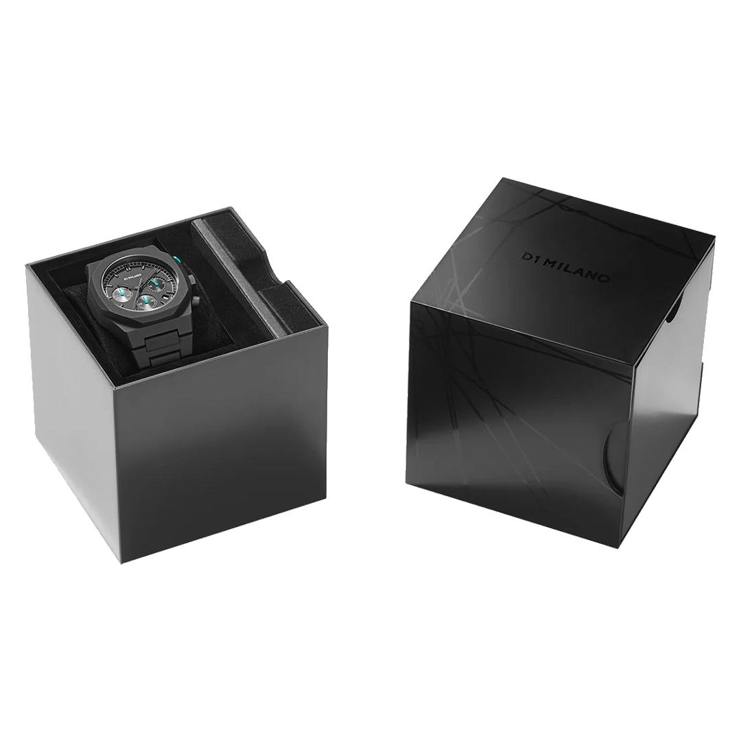 Orologio D1 Milano Polychrono Charcoal Black D1-PHBJ07