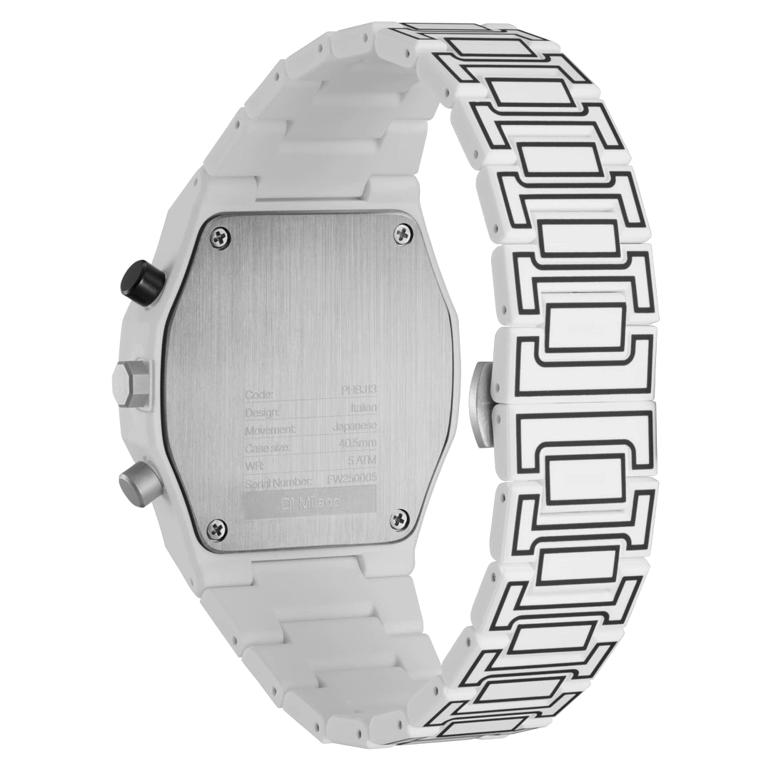 Orologio D1 Milano Polychrono White Sketch D1-PHBJ13