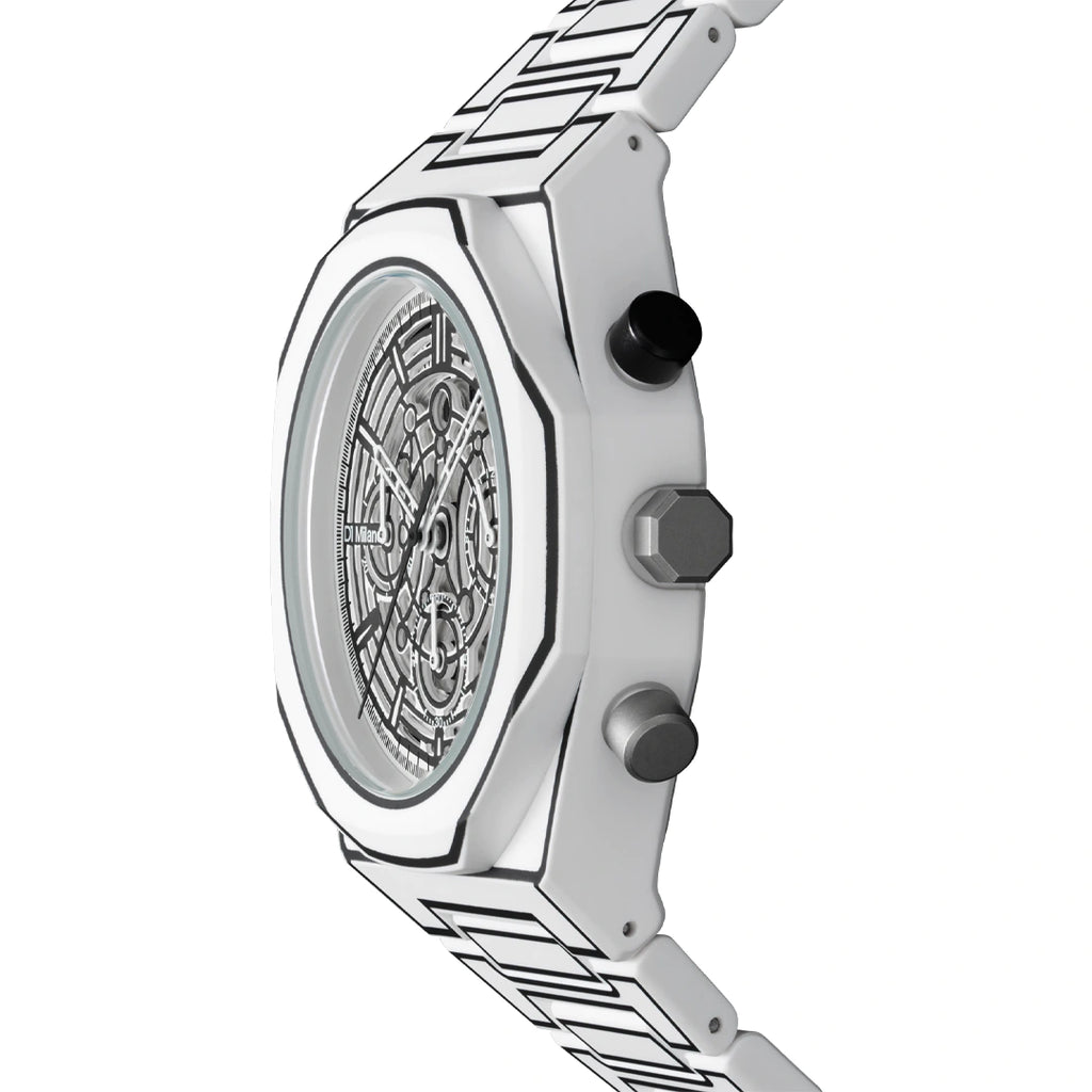 Orologio D1 Milano Polychrono White Sketch D1-PHBJ13