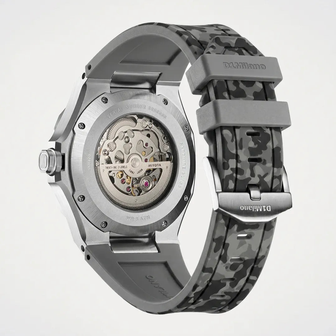 Orologio D1 Milano Camo Marvel Skeleton 41,5 mm D1-SKRJ20