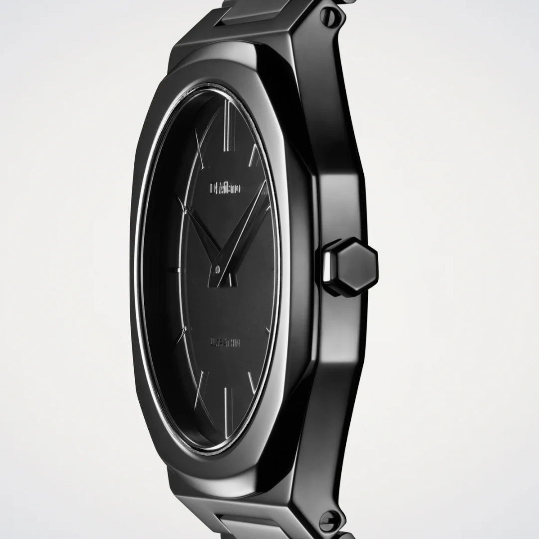 Orologio D1 Milano Black Mirror Ultra Thin 38 mm D1-UTBU09