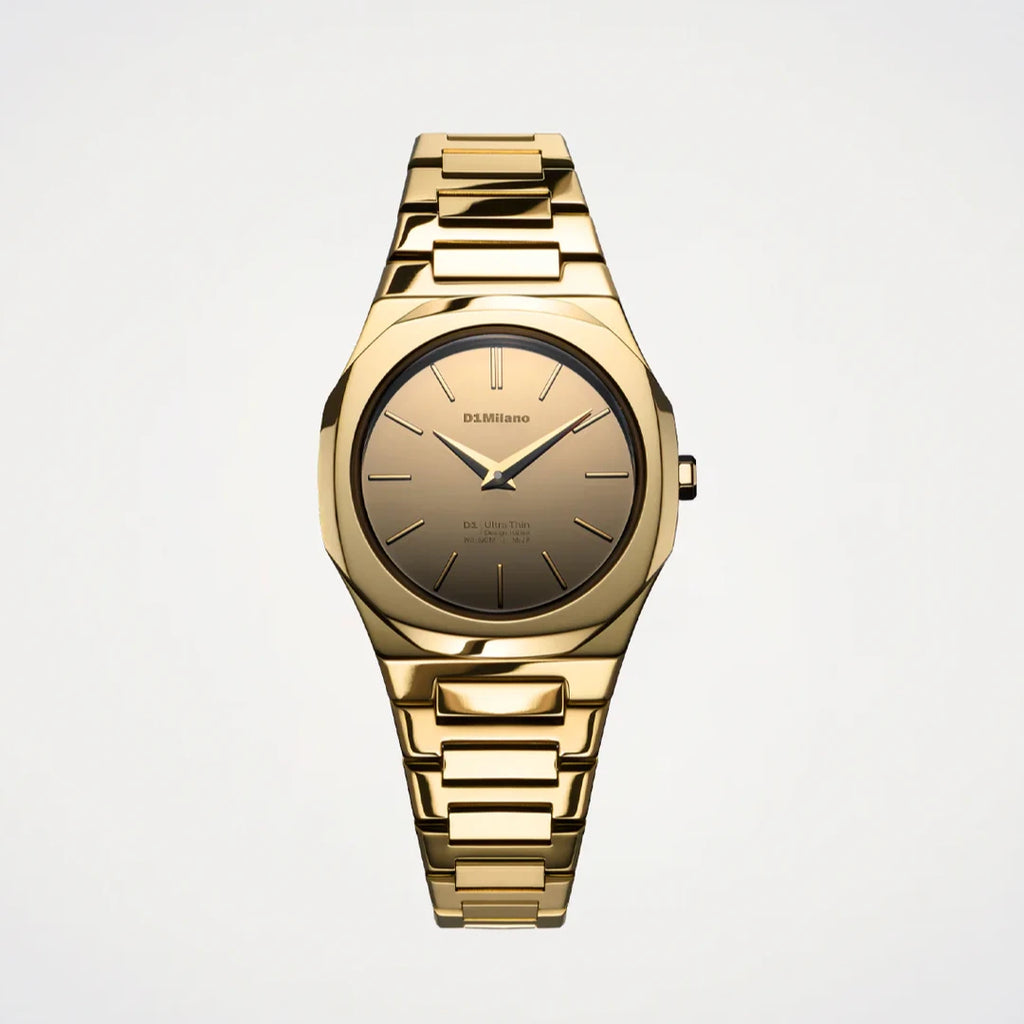 Orologio D1 Milano Gold Gleam Ultra Thin 30 mm D1-UTBL40