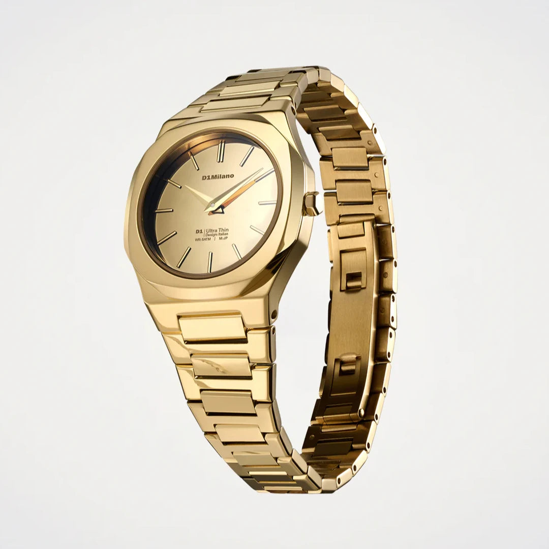 Orologio D1 Milano Gold Gleam Ultra Thin 30 mm D1-UTBL40