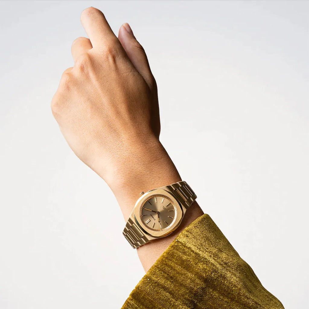 Orologio D1 Milano Ultra-Thin Gold Mellow 34 mm D1-UHBL02