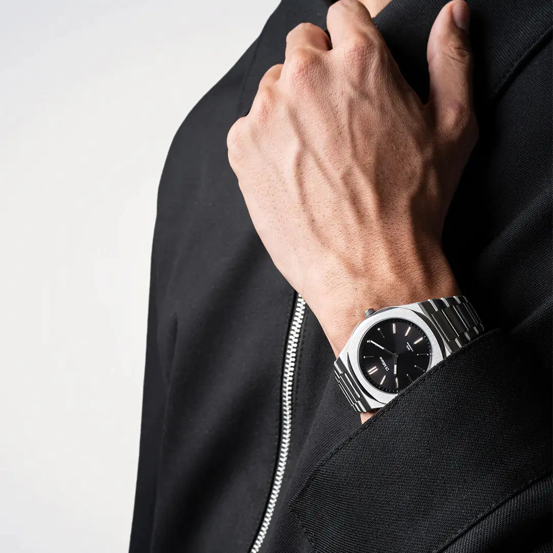 Orologio D1 Milano Ultra Thin Groovy Black D1-UHBJ01