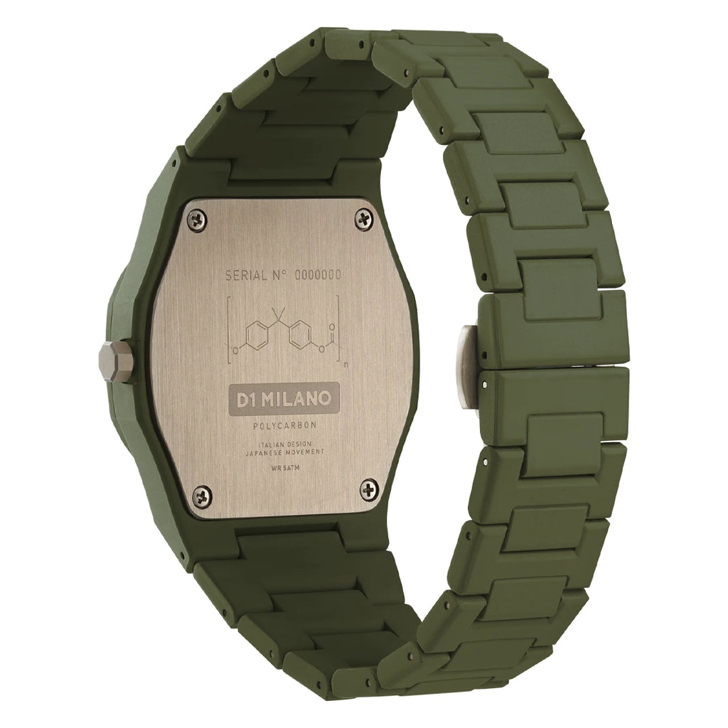 Orologio D1 Milano Polycarbon Shadow Military Green D1-PCBJ22