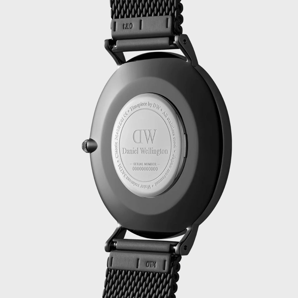 Orologio Daniel Wellington Classic Mesh Onyx Black Acciaio Nero e Cinturino Maglia Milanese DW00100632