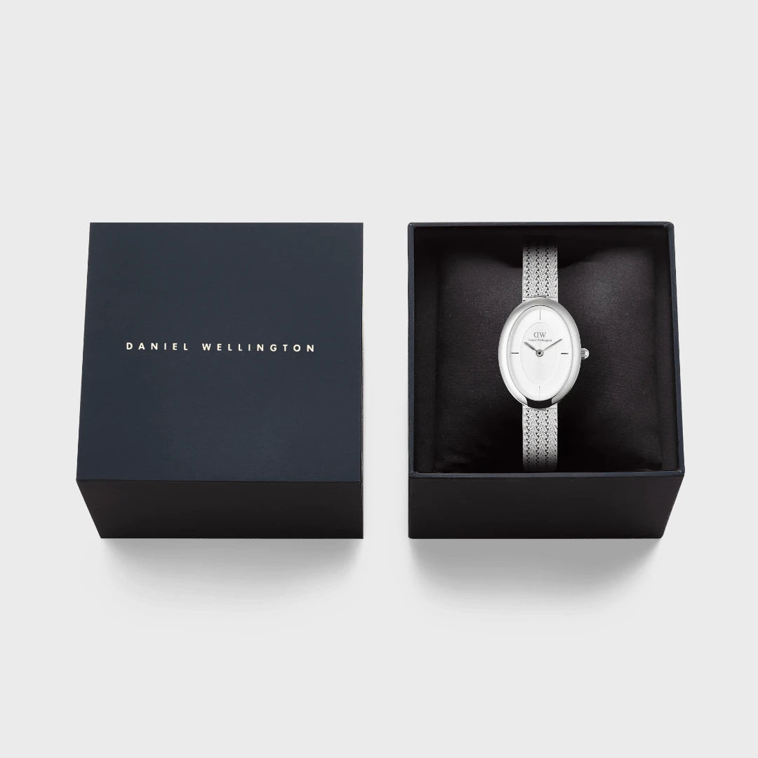 Orologio Daniel Wellington Juliette Sunray Acciaio e Cinturno Maglia Intrecciata DW00100884