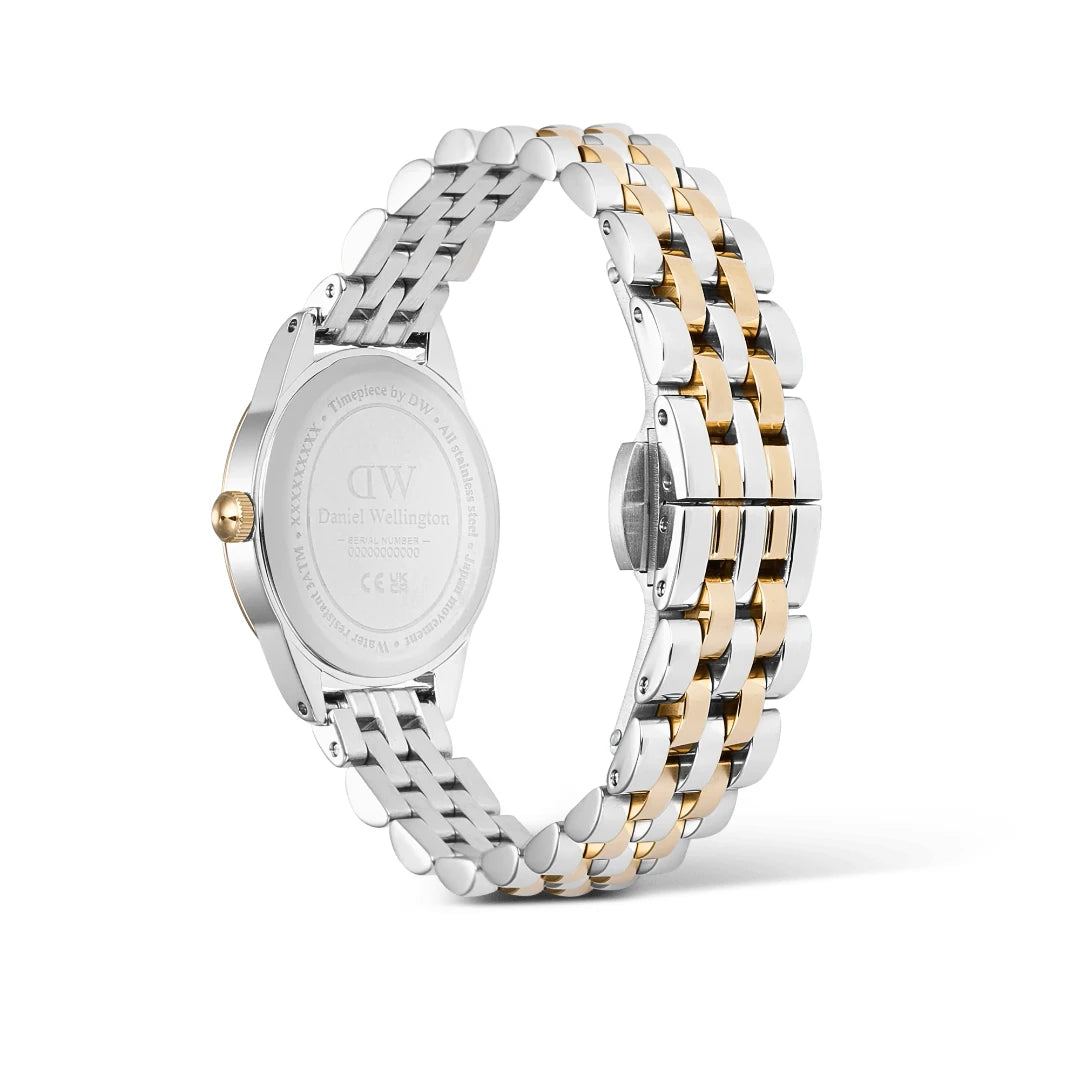Orologio Daniel Wellington Ophelia Mini Two Tone Gold Acciaio Dorato Argentato e Cinturino a Maglie DW00100811