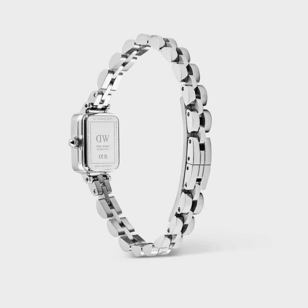 Orologio Daniel Wellington Quadro Mini Arch 3-link Sunray Acciaio e Cinturino a Maglie DW00100844
