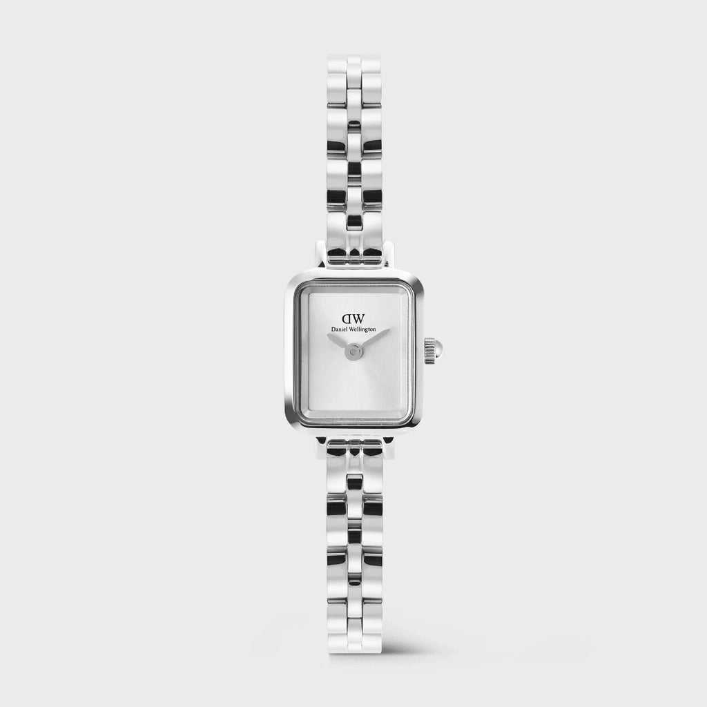 Orologio Daniel Wellington Quadro Mini Arch 3-link Sunray Acciaio e Cinturino a Maglie DW00100844