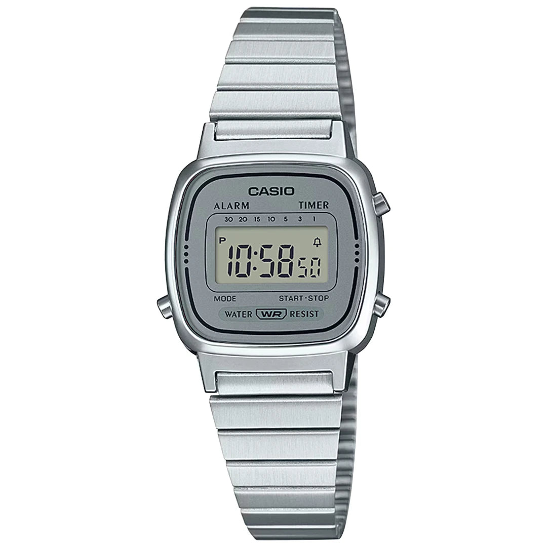 Orologio Donna Casio Collection Quadrante Grigio Acciaio LA670WEA-7EF