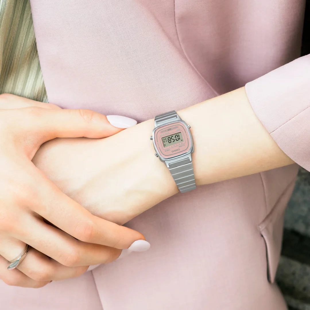 Orologio Donna Casio mini Collection Quadrante Rosa Acciaio LA670WEA-4A2EF