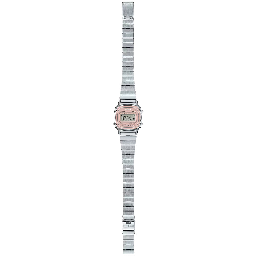 Orologio Donna Casio mini Collection Quadrante Rosa Acciaio LA670WEA-4A2EF