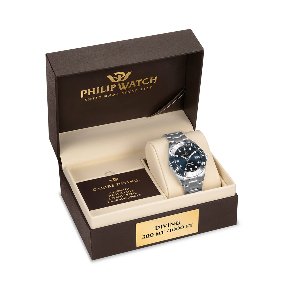 Orologio Automatico Caribe Diving Philip Watch R8223216011