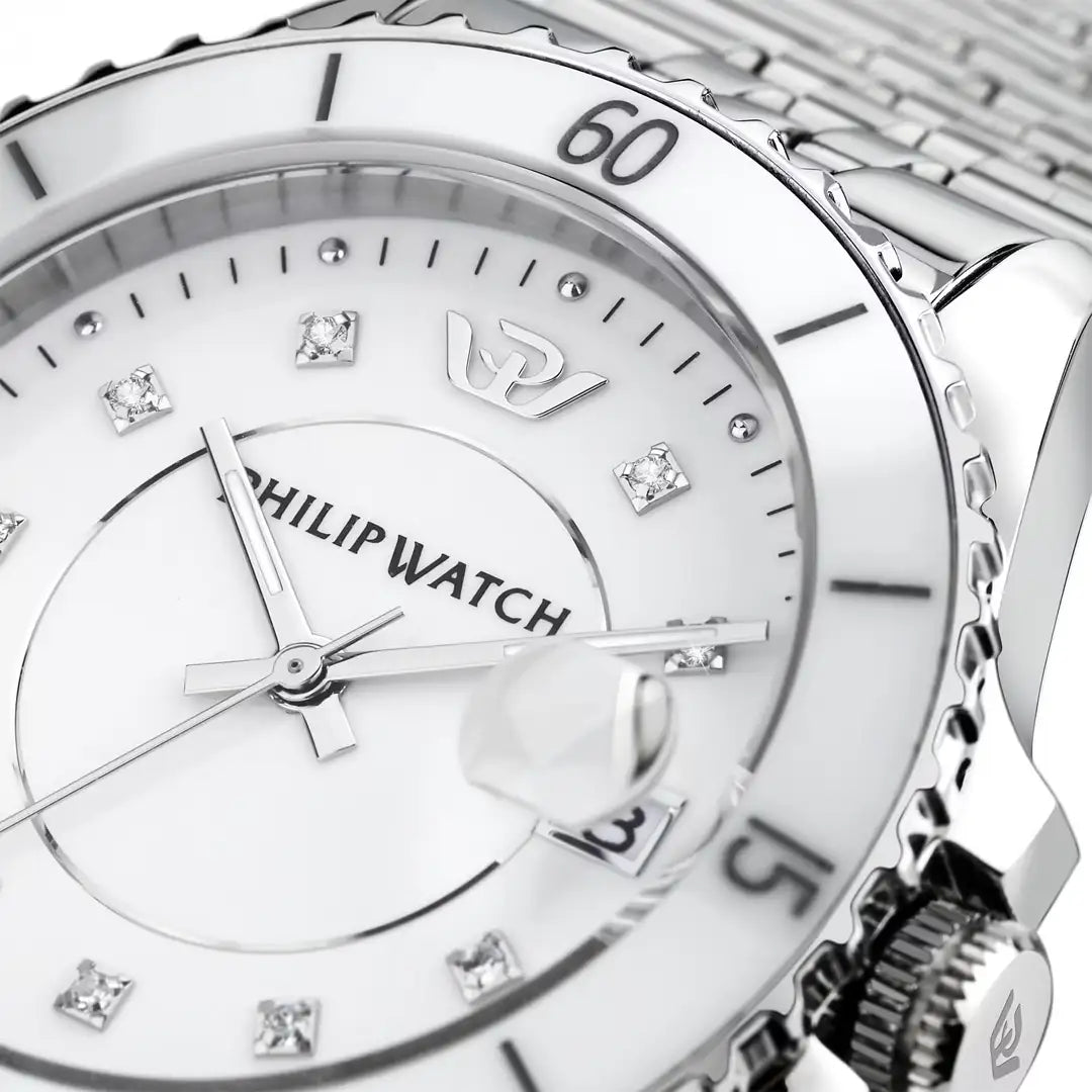 Orologio Philip Watch Caribe Diving Acciaio e Diamanti R8253597636