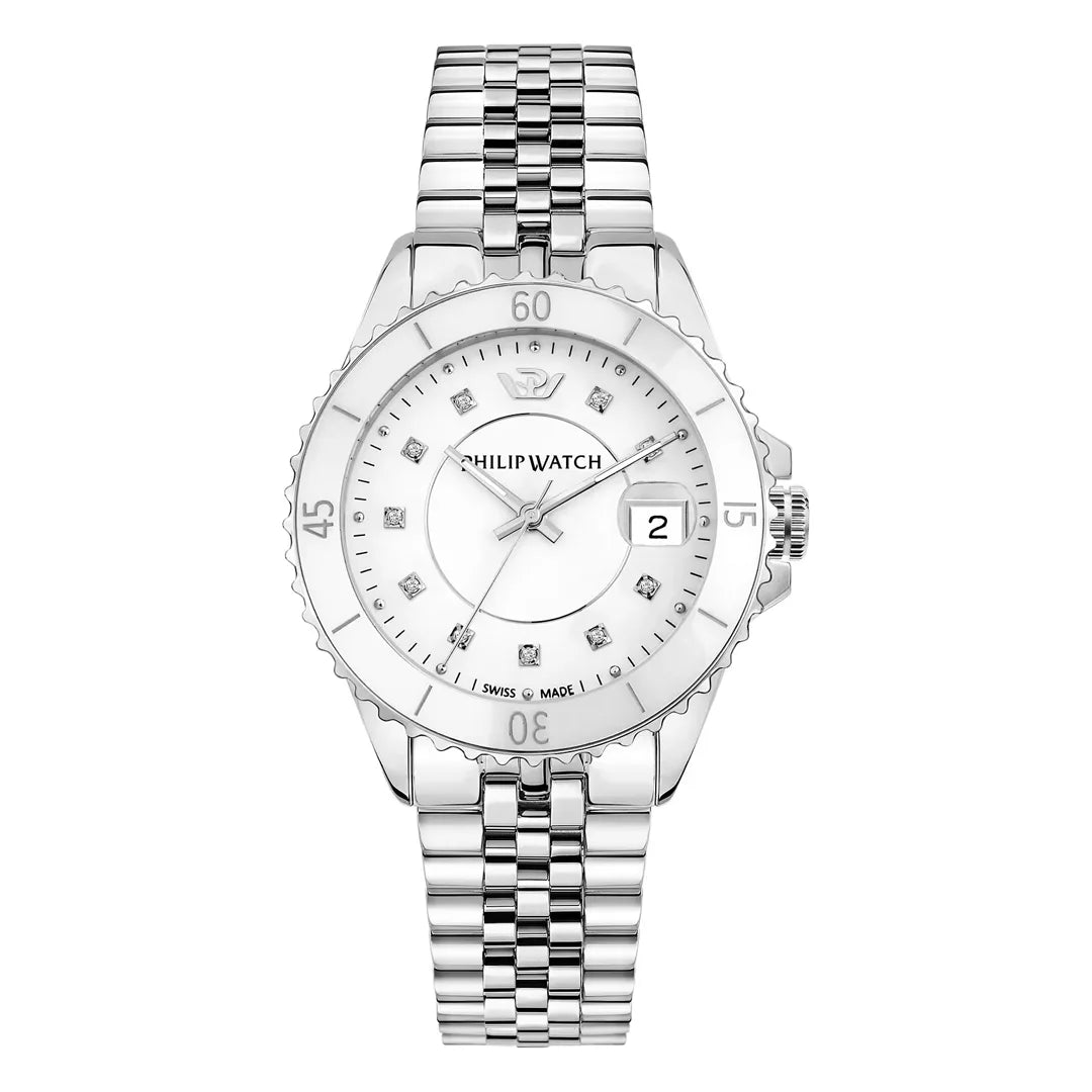 Orologio Philip Watch Caribe Diving Acciaio e Diamanti R8253597636