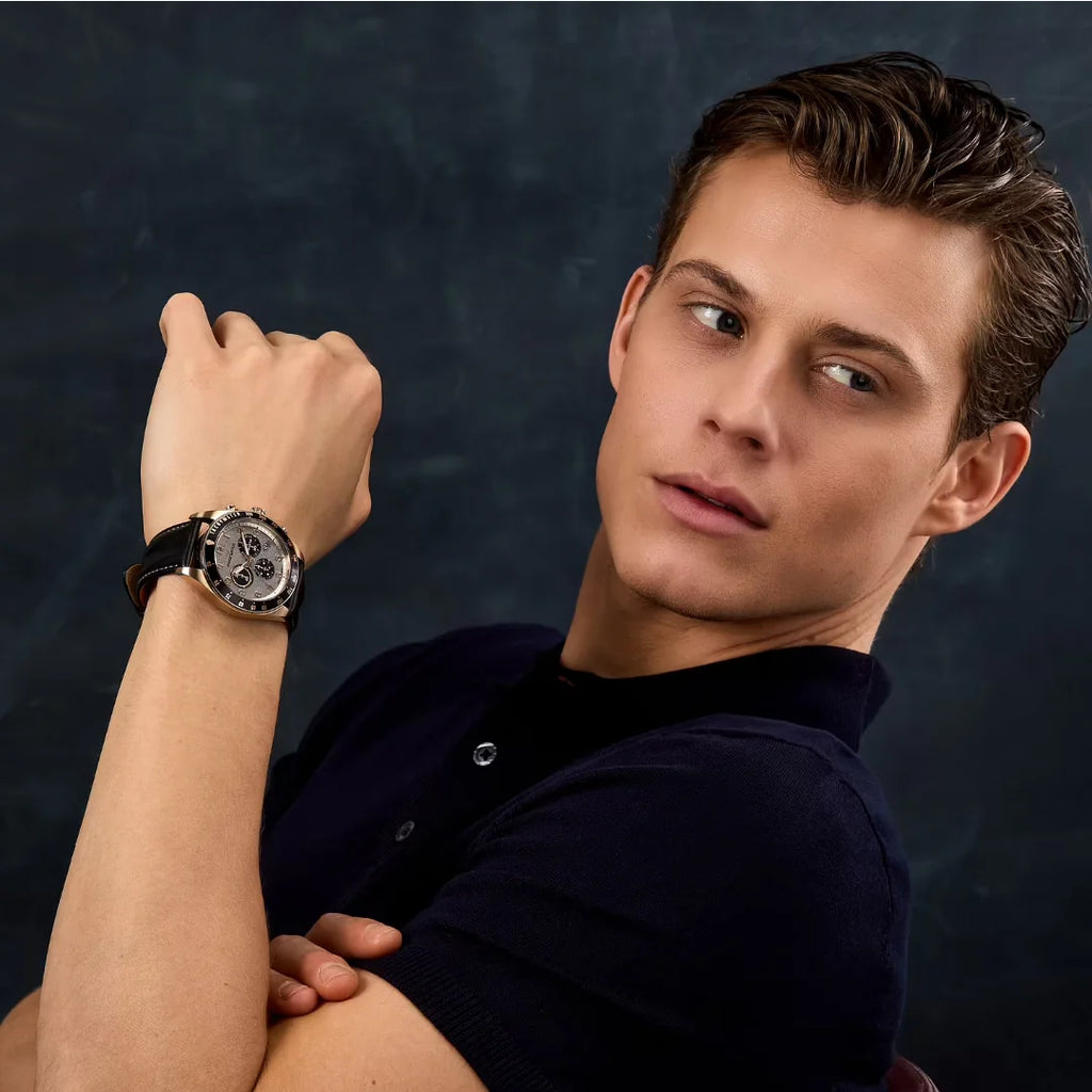 Orologio Philip Watch Caribe Sport Acciaio Rosé e Cinturino Pelle Nera R8271607003