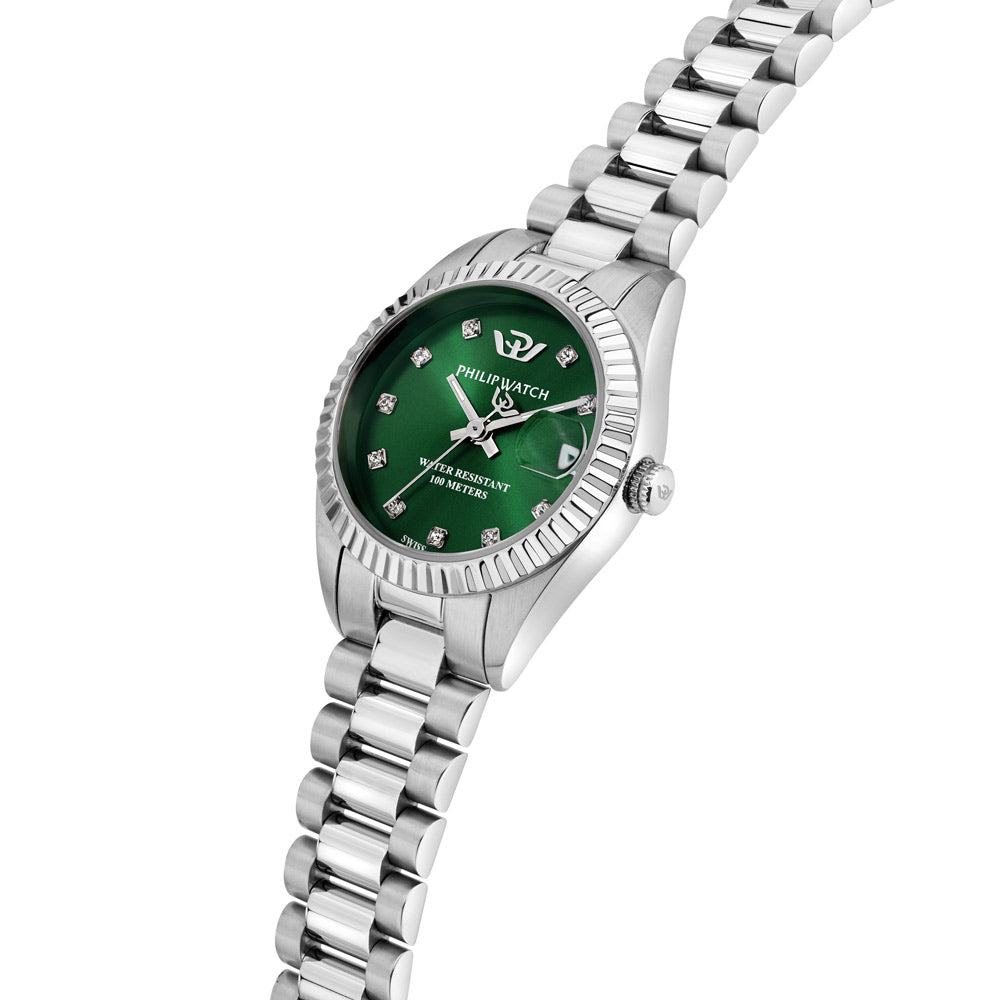 Orologio Philip Watch Caribe Urban Verde con Diamanti R8253597649