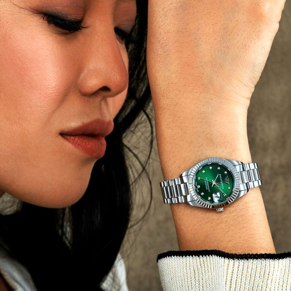 Orologio Philip Watch Caribe Urban Verde con Diamanti R8253597649