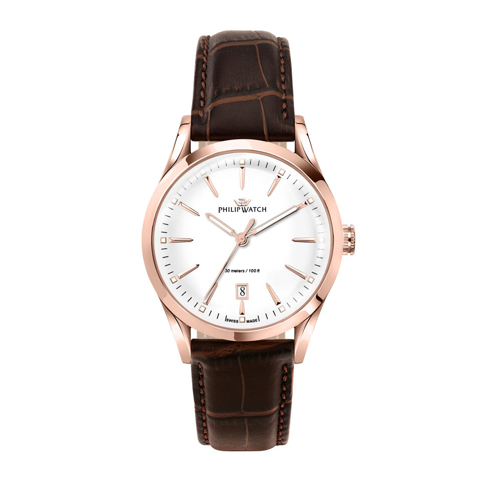 Orologio Sunray Pelle Gold Rosé Philip Watch R8251180020