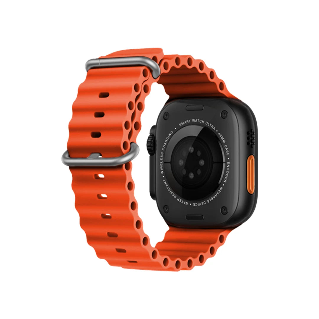 Orologio Smartwatch Bikkembergs Alluminio Cassa Nera e Cinturino Silicone Arancio 49mm BK12-12