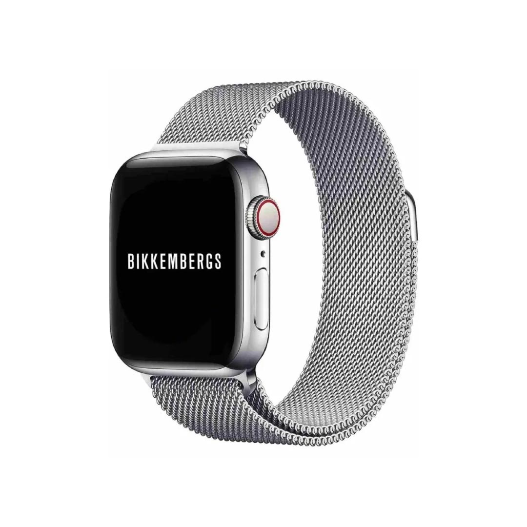 Orologio Smartwatch Bikkembergs Alluminio e Maglia Milano Argentata 43mm BK16-3